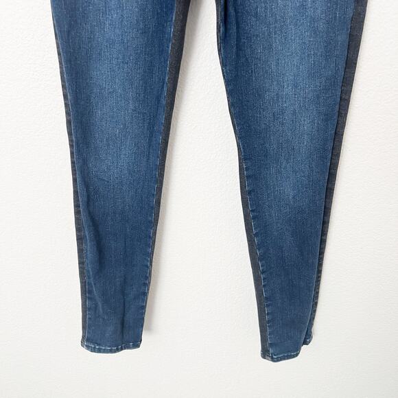 [Frame] Le One Skinny Two Tone Stretch Teller Mid Rise Jeans Ankle Length Sz 30 - Picture 6 of 11